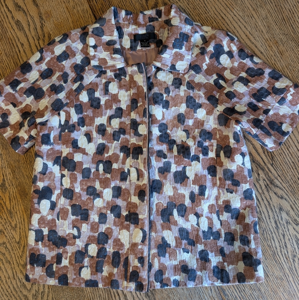 J Crew Collection Silk/Cotton Beautiful Jacket